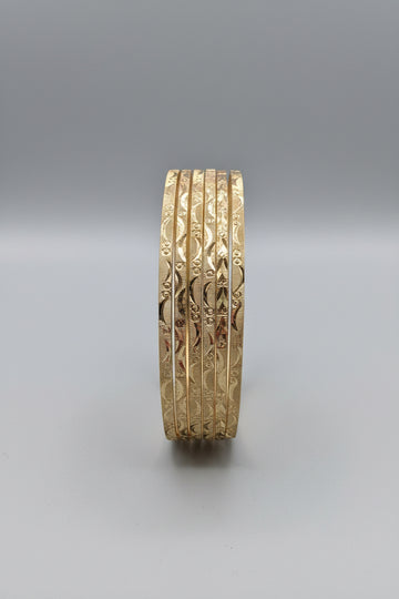 Demure – Tricolored Stackable Bangles